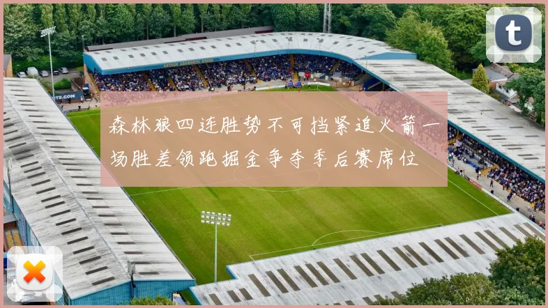 森林狼四连胜势不可挡紧追火箭一场胜差领跑掘金争夺季后赛席位
